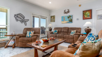 Gulf Front Living Room Dauphin Island Pet Friendly Beach House