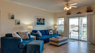Living Room Over Canal Dauphin Island