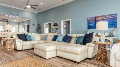 Surfs Up Open Floor Plan Living Room