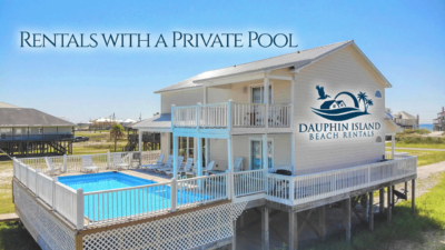 Rentals with private pool on Dauphin Island