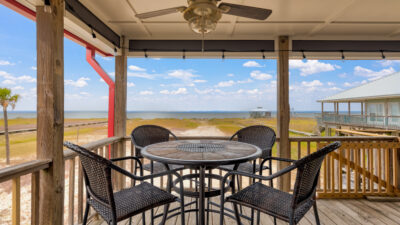 Outdoor Dining with Bay View