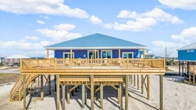 029 Purple Waves Back Elevated Deck Dauphin Island Alabama