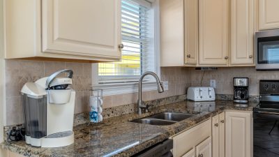 Shore Beats Work Stone Counters Vacation Rental