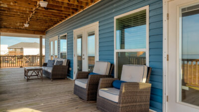 031 Chillax Elevated Covered Back Deck First Floor Dauphin Island Beach House