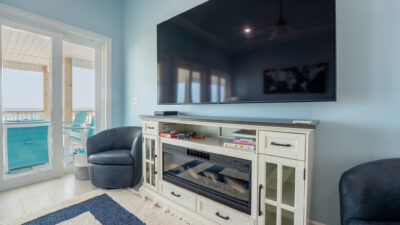 Sandarosa Living Room TV and Fire Place